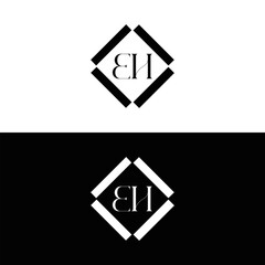 EH logo. E H design. White EH letter. EH, E H letter logo design. Initial letter EH linked circle uppercase monogram logo. E H letter logo vector design. top logo, Most Recent, Featured,