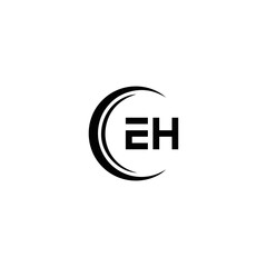 EH logo. E H design. White EH letter. EH, E H letter logo design. Initial letter EH linked circle uppercase monogram logo. E H letter logo vector design. top logo, Most Recent, Featured,