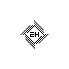 Fototapeta na wymiar EH logo. E H design. White EH letter. EH, E H letter logo design. Initial letter EH linked circle uppercase monogram logo. E H letter logo vector design. top logo, Most Recent, Featured,