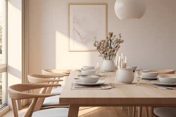 A Scandinavian dining room