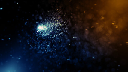 Particles bokeh abstract event game trailer titles cinematic openers digital technology concert background