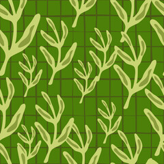 Elegant seamless leaf pattern.