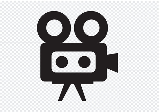 Multimedia video player vector icon