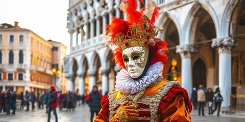 Carneval mask in Venice - Venetian Costume.