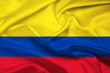Flag Of Colombia, Colombia flag, National flag of Colombia. fabric flag of Colombia.