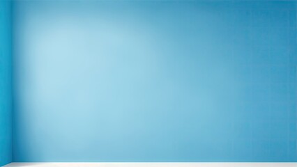 Minimalistic blue background. light blue wall in the interior