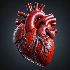 Naklejka premium human heart anatomy