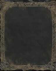 Eerie Medieval Parchment with Golden Accents with Copyspace