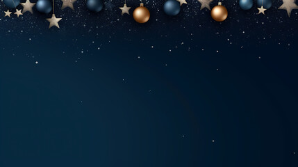 Luxurious Christmas balls on glowing bokeh background, Christmas and New Year minimalistic background