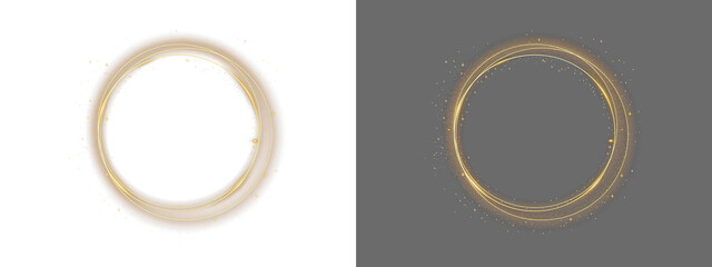 Golden ring circle, Ring with gold and glitter, Shiny round circle frame, Light luxury rings, Maternity ring png, Magic shine fairy ring,