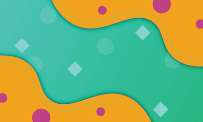 Modern fluid in paper style background.