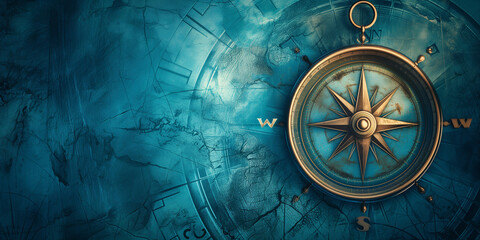 Old sea compass background