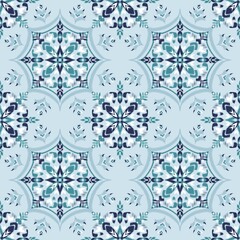 Ethnic ikat seamless pattern traditional design illustration for background carpet clothing and home decoration 