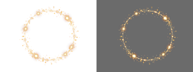 Golden ring circle, Ring with gold and glitter, Shiny round circle frame, Light luxury rings, Maternity ring png, Magic shine fairy ring,