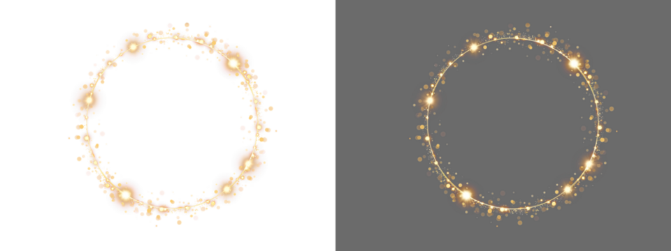 Golden ring circle, Ring with gold and glitter, Shiny round circle frame, Light luxury rings, Maternity ring png, Magic shine fairy ring,