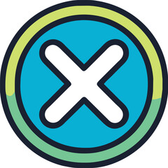 Fototapeta premium cancel, icon