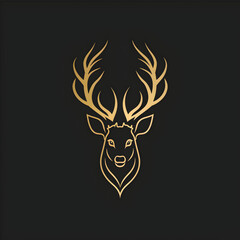 a logo highlighting the majestic antlers of a deer