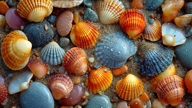 Sand with tiny shellszontics miniature shells resembling umbrellas create a unique and funny t