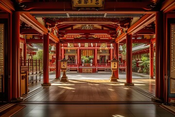 Interior Japanese Temple