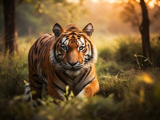 tiger in the jungle