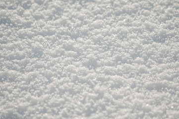 gray background, photo shows snow close-up