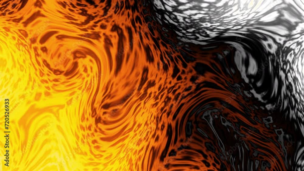 Poster Colorful Seamless Fluid Art Abstract Background. animation. 4k looping footage. Exotic pattern