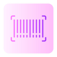 barcode gradient icon