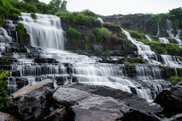 Fototapeta premium Pongou Waterfall in Dalet Vietnam