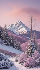 winter mountain landscape