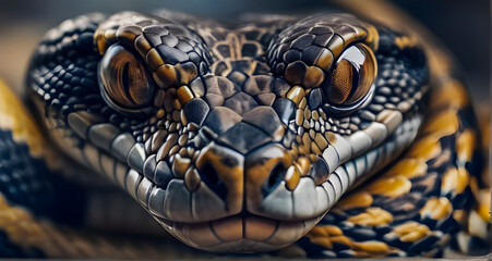Fototapeta premium cobra snake full body high details background