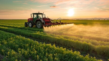 Shot of a truck equipped with a pesticide sprayer