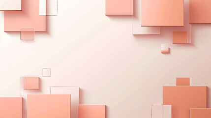 Peach and white abstract background vector presentation design. PowerPoint and Business background.