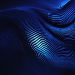 Naklejka premium Abstract blue background with wavy lines. 