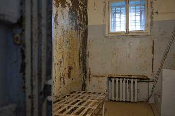 A cell from an abandoned prison from the former Soviet Union