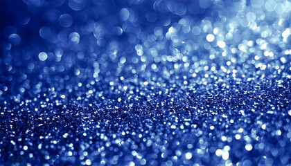 Sapphire glitter bokeh background