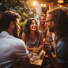 Friends and Laughter - Social Gathering Scenes