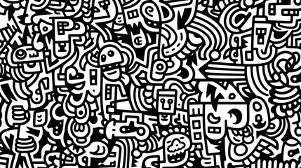 Obraz premium Cute graffiti art abstract background poster web page PPT, art background
