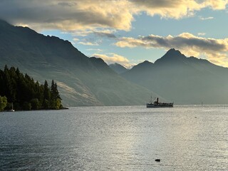 Lake Wakatipu Abendstimmung