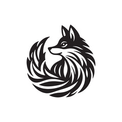 Shades of Fox Majesty: A Visual Tapestry of Fox Silhouettes Capturing the Regal Hues of Fox Majesty - Fox Illustration - Fox Vector
