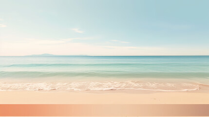 Obraz premium Minimalist Love Palette Seaside Simplicity Background Ai Generative