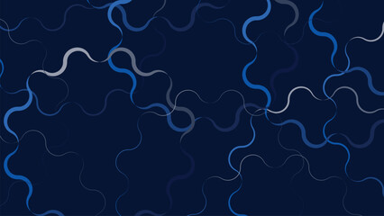 Abstarct diversity wavy line creative dark blue background. 