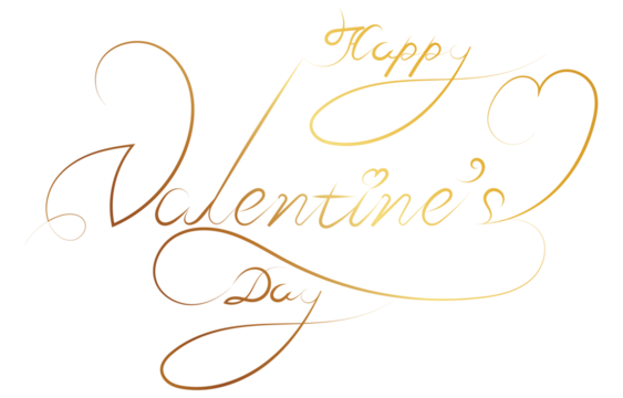 happy valentine's day golden handwritten love pattern vintage poster handwritten text background Simple and elegant style. Spiral typewriter template pink background