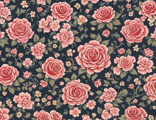 Painting floral drawing floral flower rose colorful flower