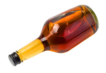 whiskey bottle isolated