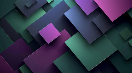 Green, purple and abstract rectangle background vector presentation design. PowerPoint and business background.
