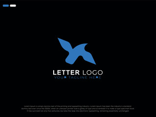 X letter logo design