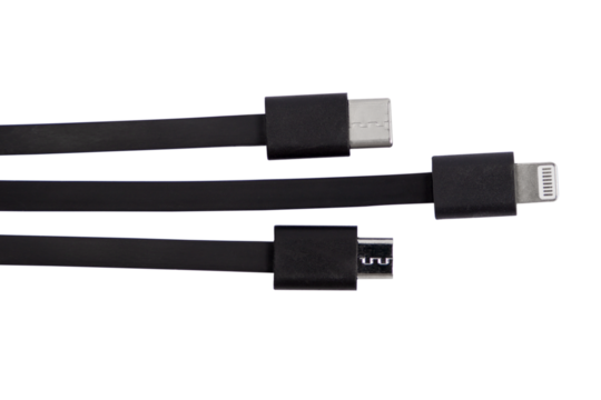 usb cable isolated on white