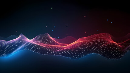 Abstract background of future network technology and network connections