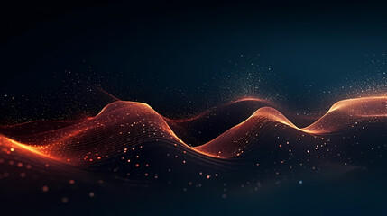 Abstract background of future network technology and network connections