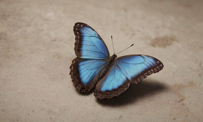 Fototapeta na wymiar Blue butterfly